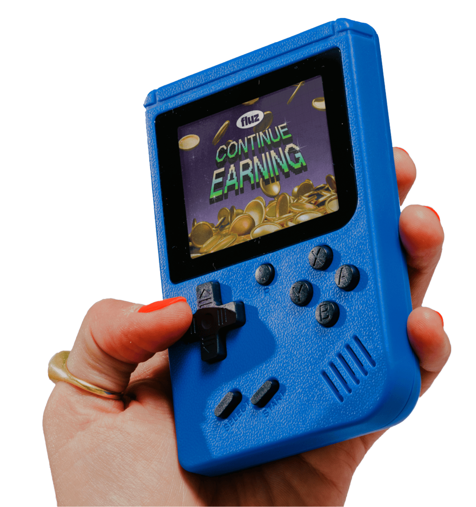 Gaming device showing Continue Earning